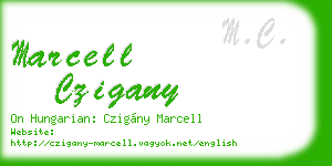 marcell czigany business card