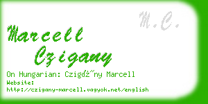 marcell czigany business card